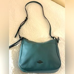 Coach bag teal EUC!